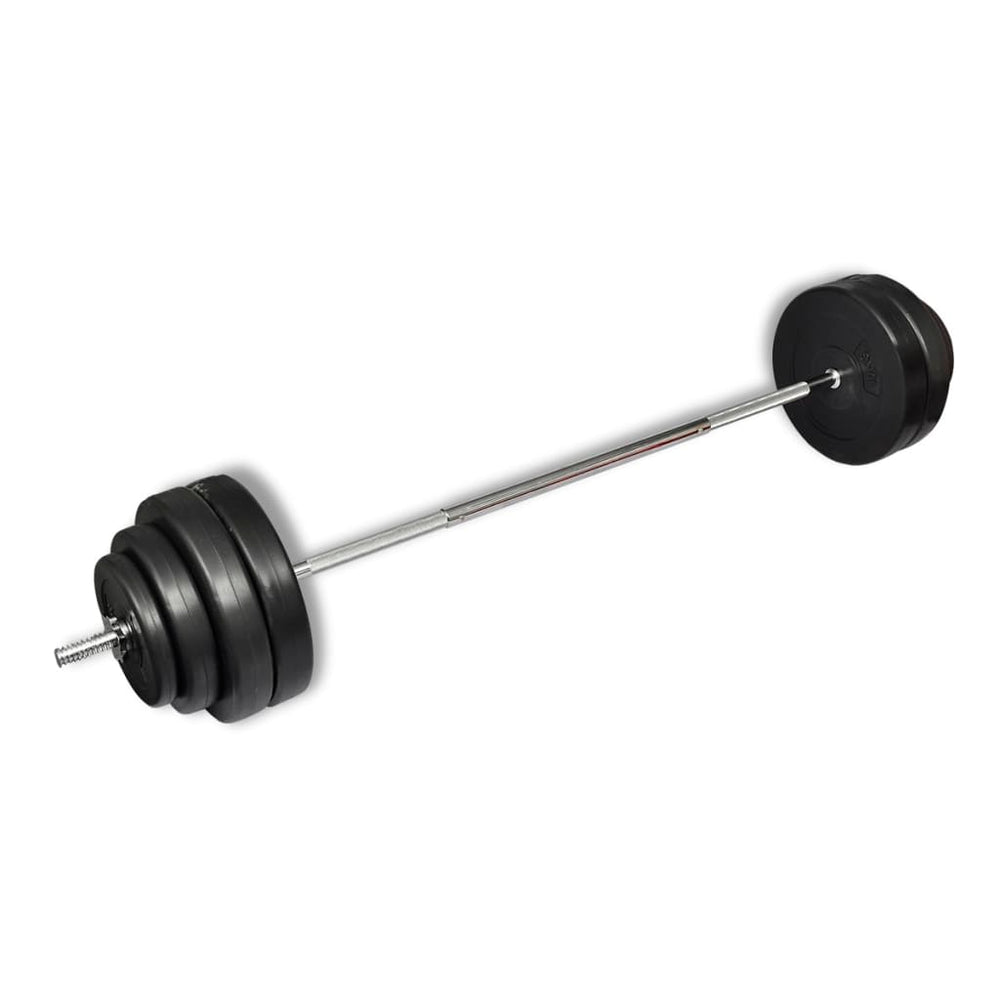 vidaXL Kit d'haltères longs avec poids 60 kg