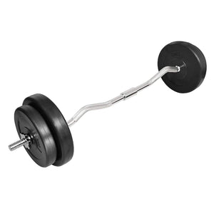 30 kg Hantelset mit Curlstange