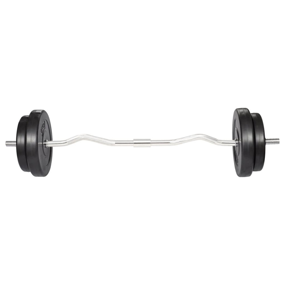 30 kg Hantelset mit Curlstange