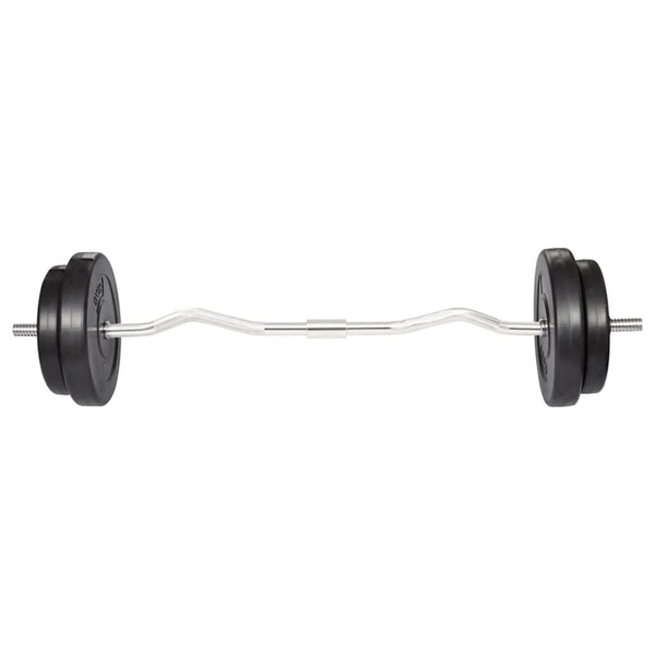 30 kg Hantelset mit Curlstange
