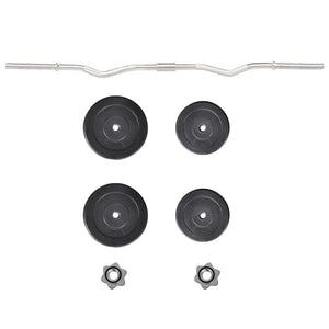 30 kg Hantelset mit Curlstange