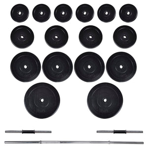 Langhantel & Kurzhantel Set 60,5kg