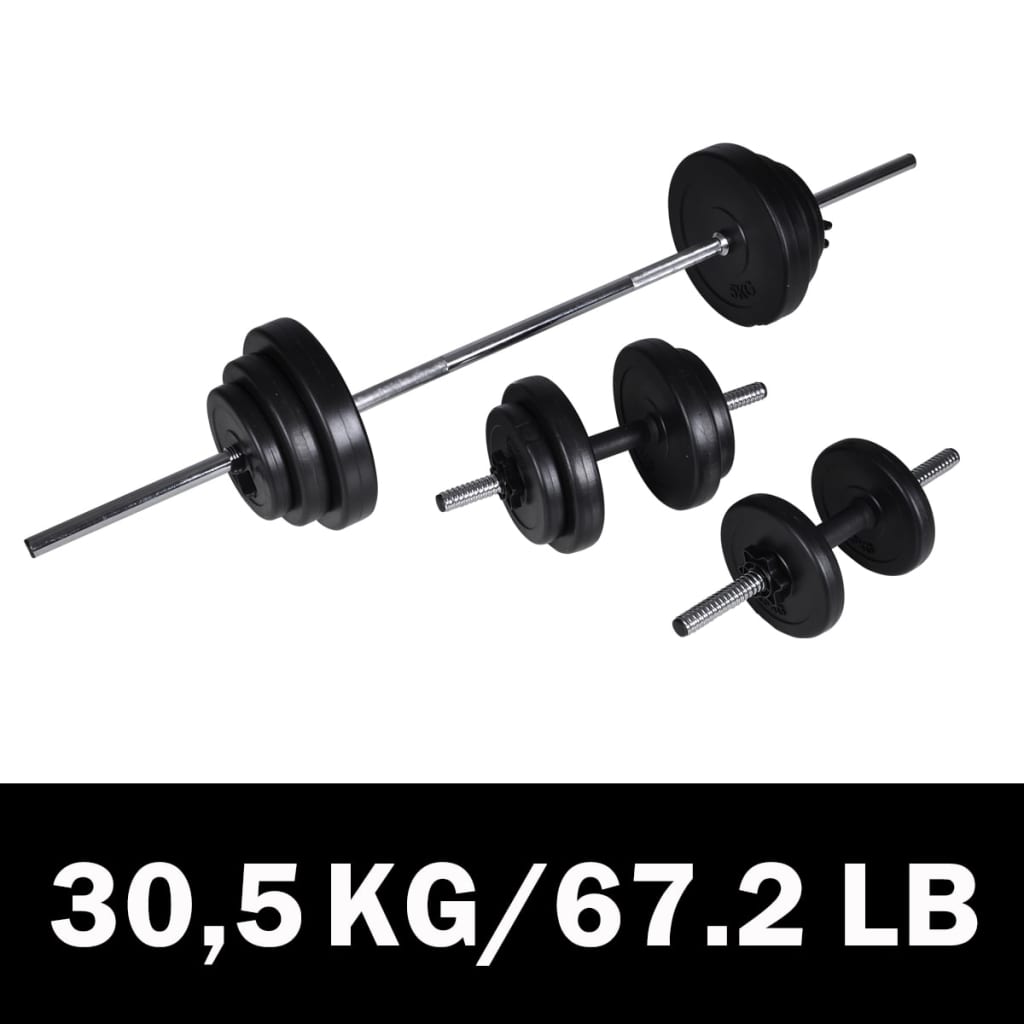 Langhantel & Kurzhantel Set 30,5kg