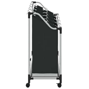 4 Fächer Schwarz Wäschesortierer