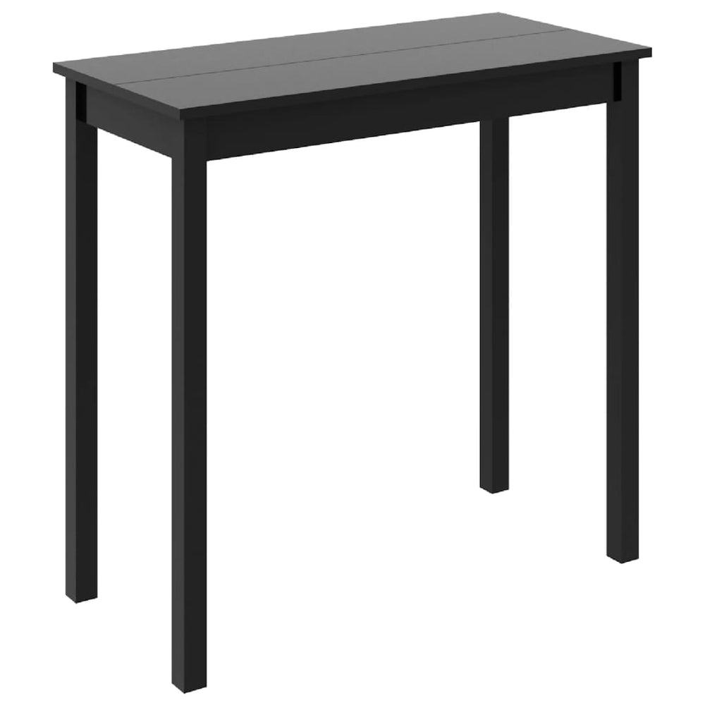 Schwarzer Bartisch, 115 cm MDF
