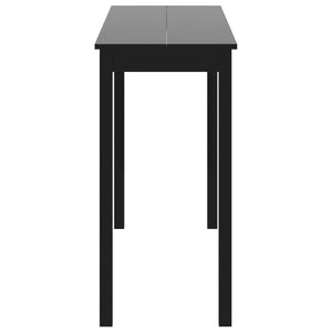 Schwarzer Bartisch, 115 cm MDF