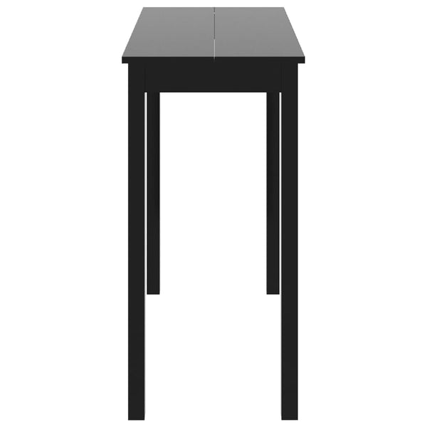vidaXL Table de bar MDF noir 115×55×107 cm