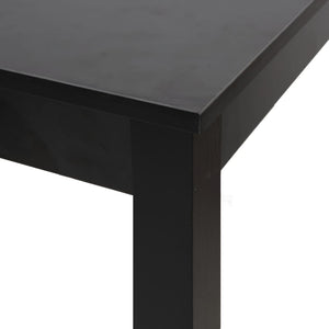 Schwarzer Bartisch, 115 cm MDF