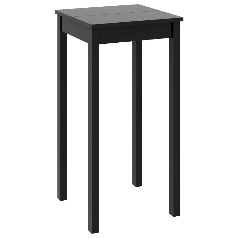 Schwarzer Bartisch, 55x55x107 cm