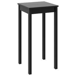 Schwarzer Bartisch, 55x55x107 cm