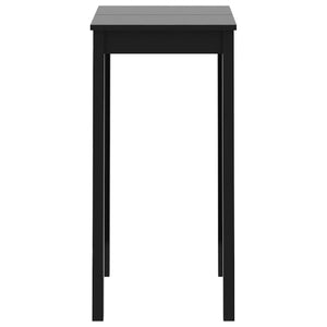 Schwarzer Bartisch, 55x55x107 cm