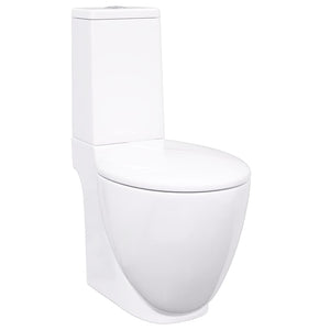 Keramik Toilette, Horizontal Abgang, Weiß