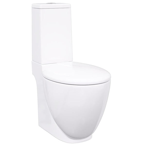 Keramik Toilette, Horizontal Abgang, Weiß