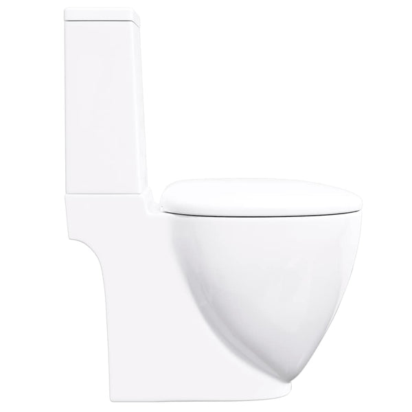 Keramik Toilette, Horizontal Abgang, Weiß