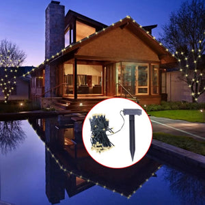 LED Solar Lichterkette Warmweiß