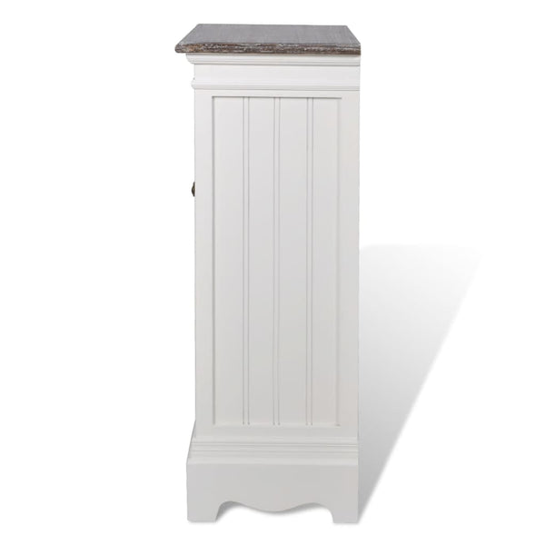 Weißer Schrank mit Schublade