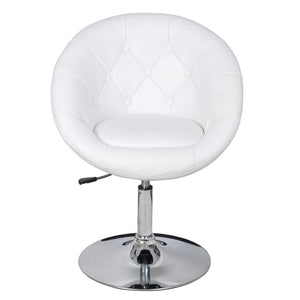 vidaXL Fauteuil de cocktail blanc en similicuir