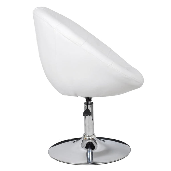 vidaXL Fauteuil de cocktail blanc en similicuir