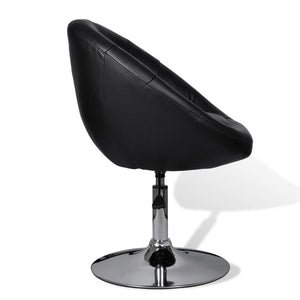 Cocktailsessel Schwarz Kunstleder Barhocker