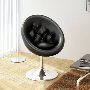 Cocktailsessel Schwarz Kunstleder Barhocker