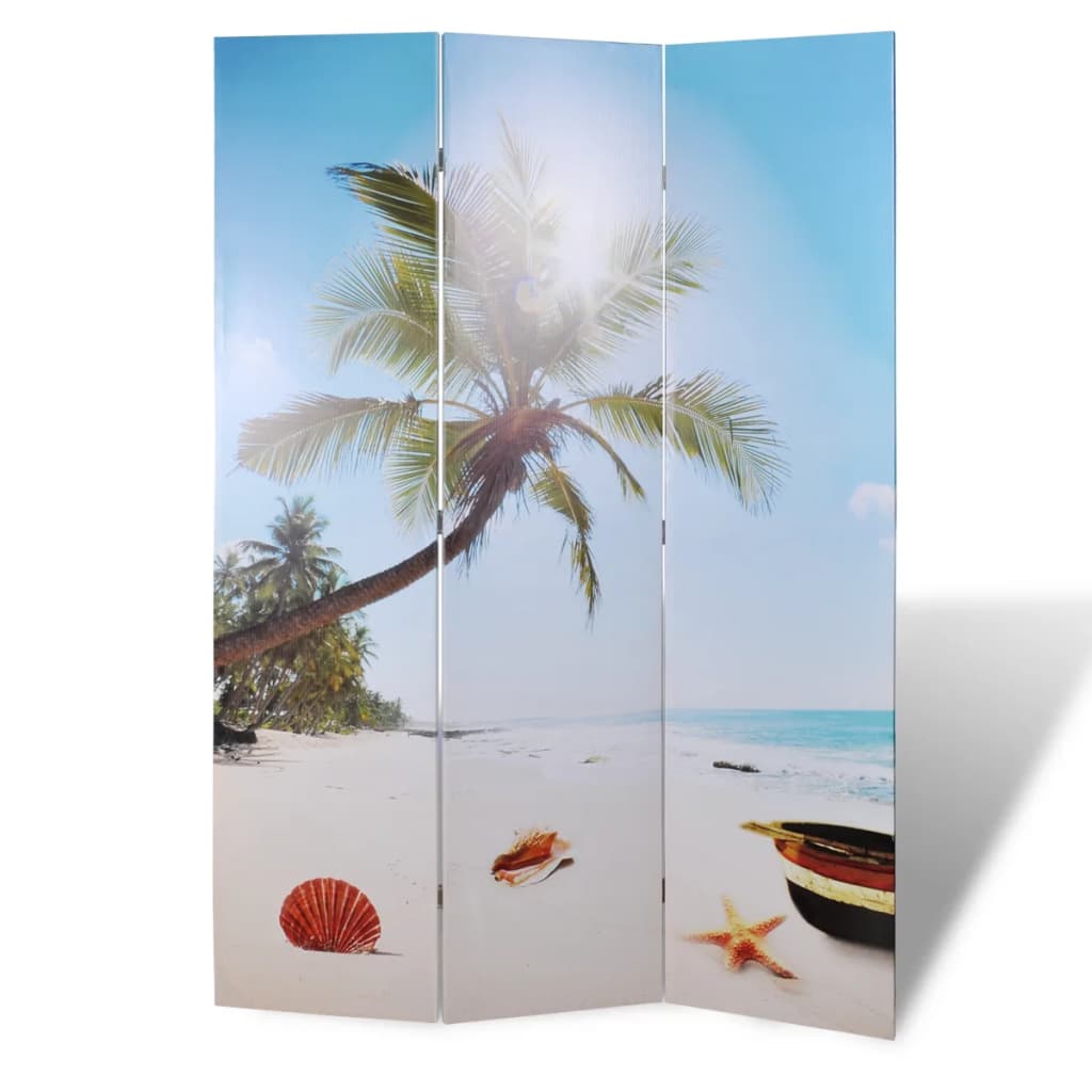 Klappbarer Raumteiler Strand 120x170 cm