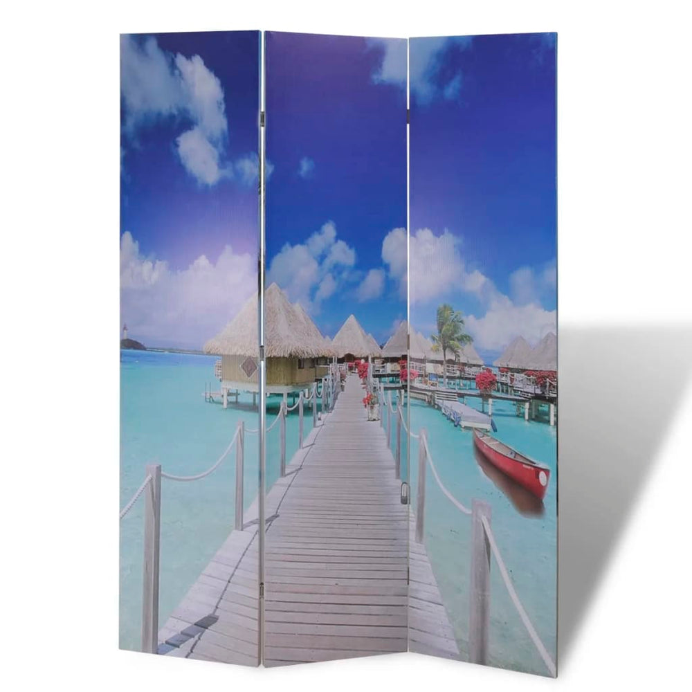 Klappbarer Raumteiler Strand 120x170 cm