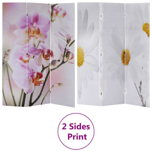 Faltbarer Raumteiler Blume 120x170 cm