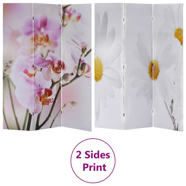 Faltbarer Raumteiler Blume 120x170 cm