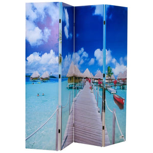 Faltbarer Raumteiler Strand 160x170 cm