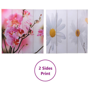Faltbarer Raumteiler Blume 160x170 cm