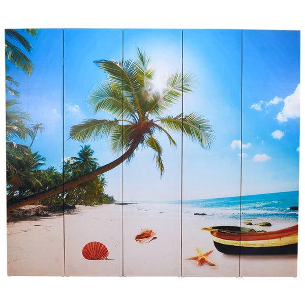 Klappbarer Raumteiler Strand 200x170 cm