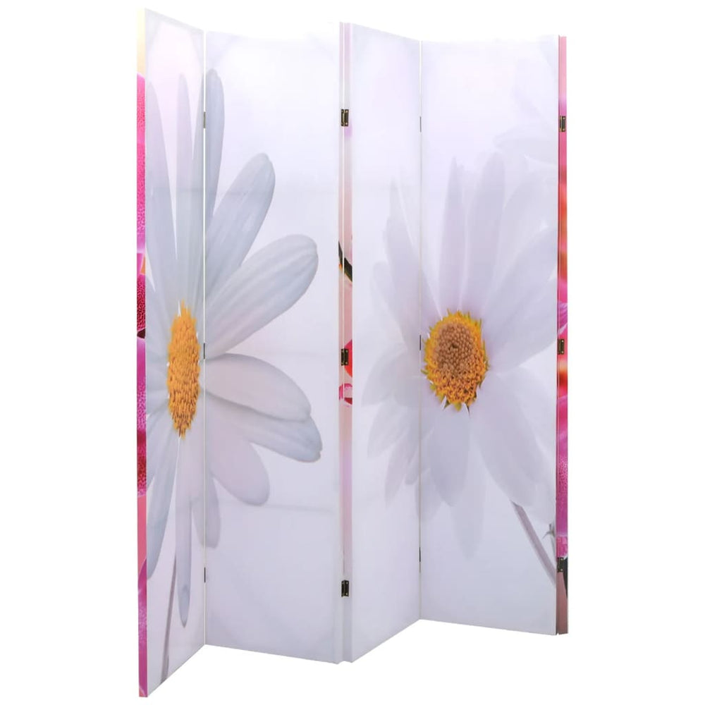Blumen Raumteiler, Klappbar, 200x170 cm