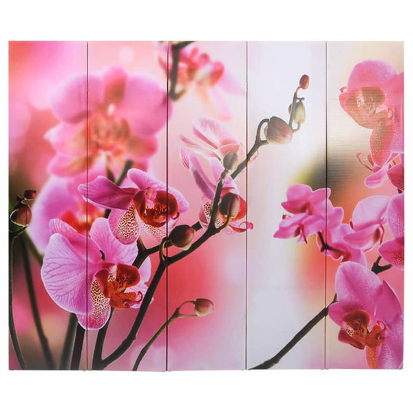Blumen Raumteiler, Klappbar, 200x170 cm