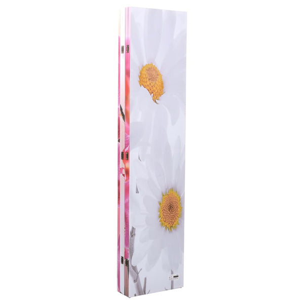 Blumen Raumteiler, Klappbar, 200x170 cm