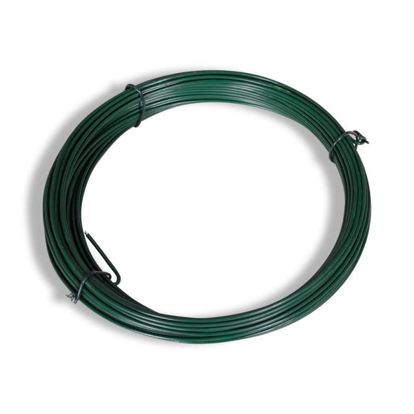 Maschendrahtzaun mit Pfosten Stahl 1,25x15 m Grün