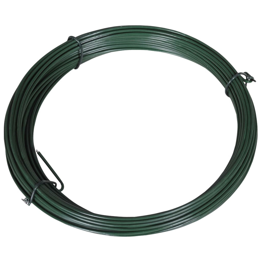 Zaun-Bindedraht 25 m 1,4/2 mm Stahl Grün