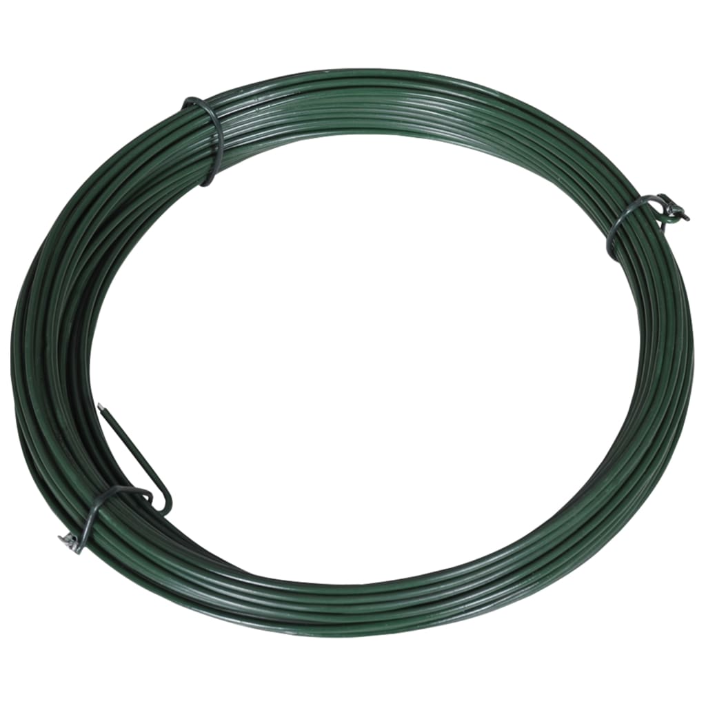 Zaun-Bindedraht 25 m 1,4/2 mm Stahl Grün