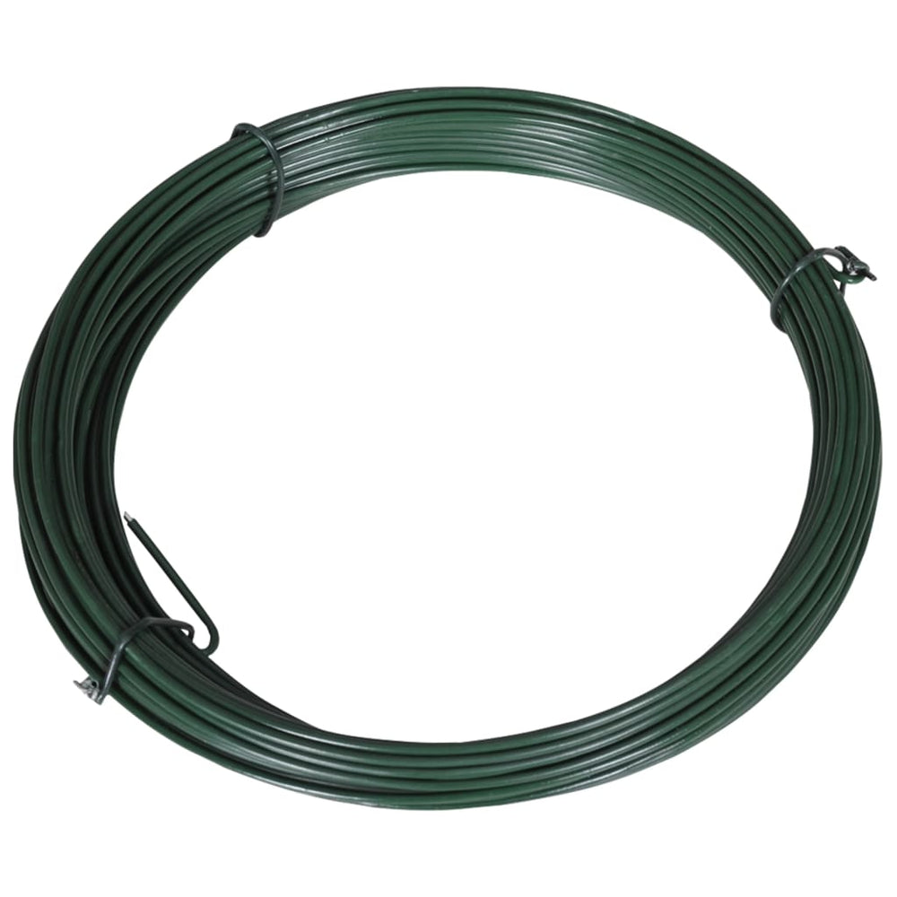 Zaun-Bindedraht 25 m 1,4/2 mm Stahl Grün