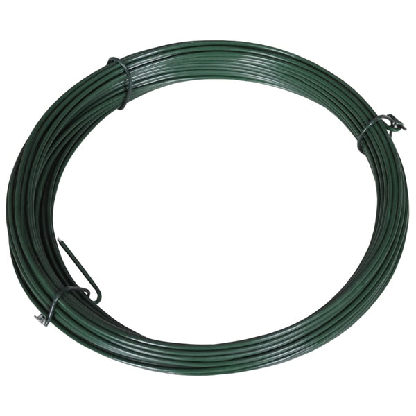 Zaun-Bindedraht 25 m 1,4/2 mm Stahl Grün