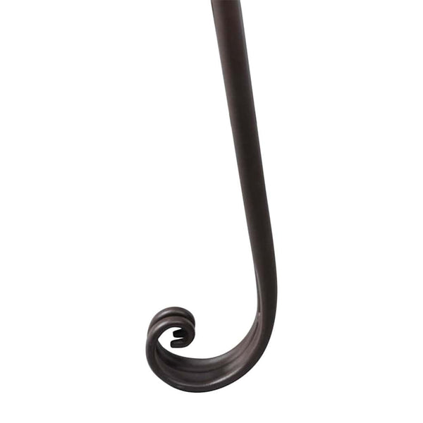 Garten Chaiselongue Stahl Antik Braun 128cm