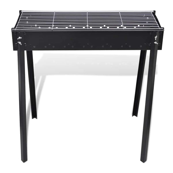 BBQ Grill Säulengrill Standgrill Kohlegrill Barbeque Quadratisch