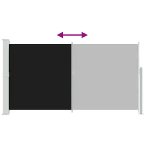 Seitenmarkise 160x300 cm Schwarz