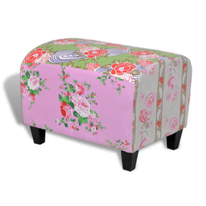 Patchwork Hocker Bunt, Fußhocker