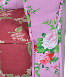 vidaXL Armchair with Patchwork Design Fabric
