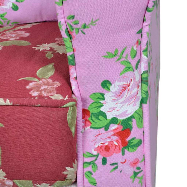 vidaXL Armchair with Patchwork Design Fabric