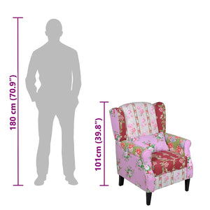 Sessel mit Patchwork-Design Stoff