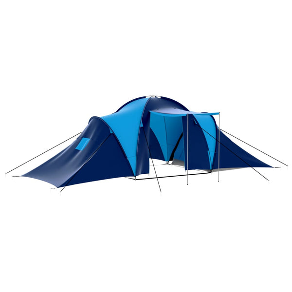9-Personen Campingzelt, Dunkelblau/Blau