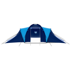 9-Personen Campingzelt, Dunkelblau/Blau