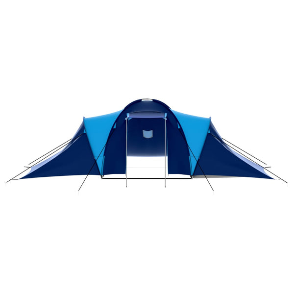9-Personen Campingzelt, Dunkelblau/Blau