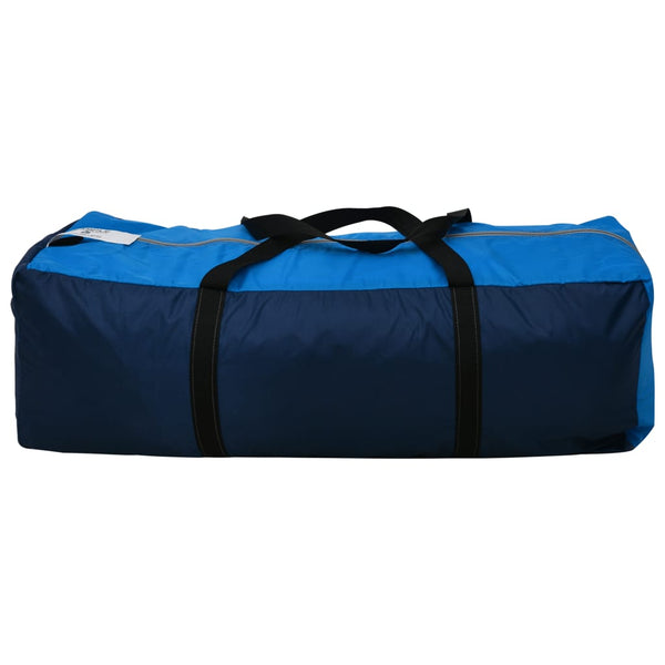 9-Personen Campingzelt, Dunkelblau/Blau